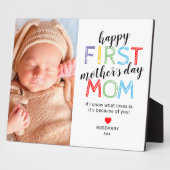 1ère Fête des Mères Plaque photo cadeau (Côté)