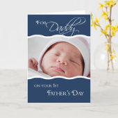 1ère Fête des pères - Carte photo (Fleur jaune)