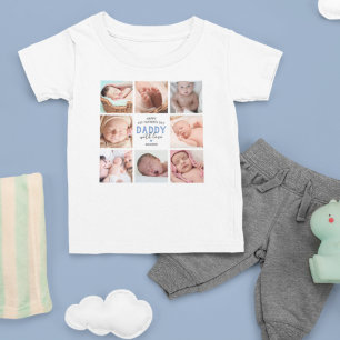 1ère Fête des pères Photo Collage bébé T-shirt