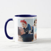 1ère Fête des pères Photo Collage Mug (Gauche)
