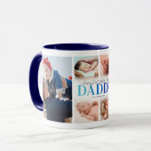 1ère Fête des pères Photo Collage Mug (Devant gauche)