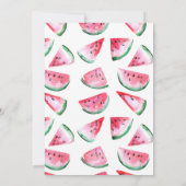 1ère Fraise d'Anniversaire Invitations avec photo (Dos)