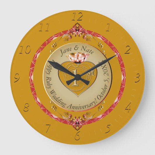 1ère horloge murale Mariage (Recto)