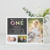 1ère invitation anniversaire - 3 photo design (Debout devant)