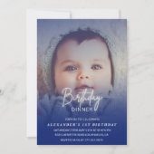 1ère invitation anniversaire Anniversaire Dîner Ph (Devant)