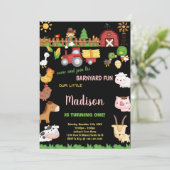 1ère invitation d'anniversaire de ferme Barnyard (Debout devant)