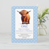 1ère Invitation d'anniversaire de la vache Highlan (Debout devant)