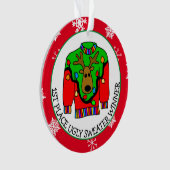 1ère médaille du concours de pull moche gagnant (devant)