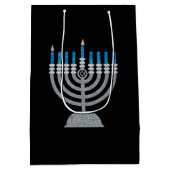 1ère nuit de Hanoukka Parties scintillant sac cade (Dos)