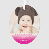 1ère photo de bébé rose Noël (devant)