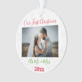 1ère photo de couple marié à Noël (devant)