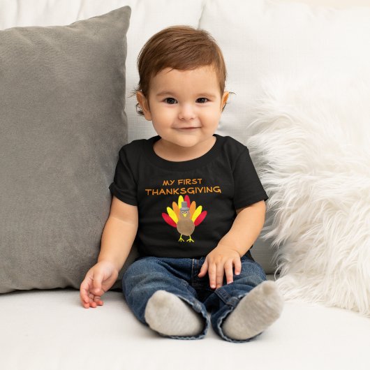 1ère T-shirt bébé Thanksgiving