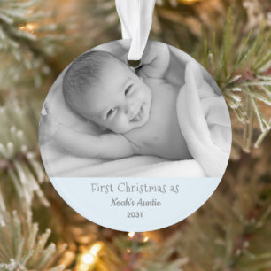 1ère Tante de Noël Nephew Ornement personnalisé