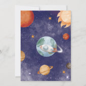 1ère Visite Autour Du Soleil Invitation Anniversai (Dos)