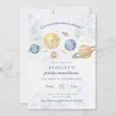 1ère visite autour du soleil Invitation d'annivers (Devant)