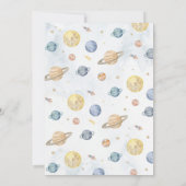 1ère visite autour du soleil Invitation d'annivers (Dos)