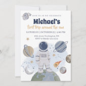 1ère visite Invitation pour garçon anniversaire (Devant)