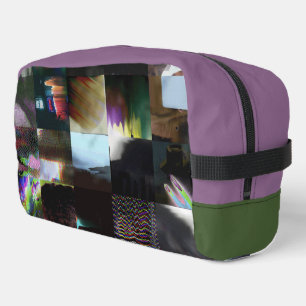 1FB1F9F4 Cyberpunk Glitch Art Mozaïek Abstract Toilettasje