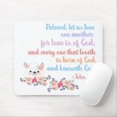 1John4:7 Bijbelversie Muismat (Met muis)