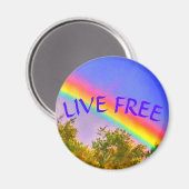1LIVE FREE RAINBOW MED MAGNET (Recto/Verso)