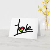 1Love Kaart (Gele Bloem)