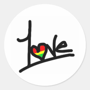 1Love Ronde Sticker