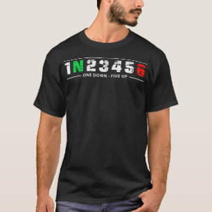 1N23456 Motorfietser Verschuiving Verschuiving Mot T-shirt