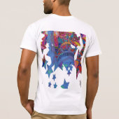 1PEACE "Beet het. Het leven is rythym." T-shirt (Achterkant)