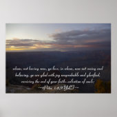 1Peter 1:8,9 Poster (Voorkant)