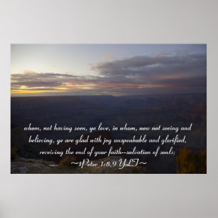 1Peter 1:8,9 Poster