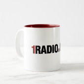 1Radio-Mok Tweekleurige Koffiemok (Voorkant links)