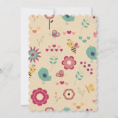 1re abeille jour invitations abeille premier anniv (Dos)