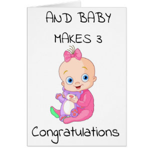 **1re FÉLICITATIONS DE BÉBÉ** & **FILLE DE BÉB
