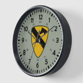 1re Horloge murale 24 heures de la division de cav (Angle)