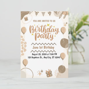 1re invitation anniversaire