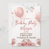 1re invitation anniversaire (Devant)