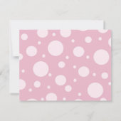 1re Invitation Cupcake d'anniversaire - rose&vert (Dos)