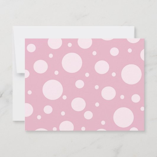 1re Invitation Cupcake d'anniversaire - rose&vert (Dos)