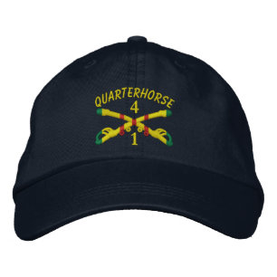 1re Sqdn., 4e Casquette brodé de cavalerie