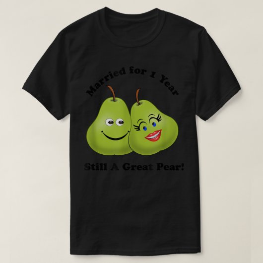 1st Anniversary Tshirt 1 Year Celebrate Wedding Da (Design devant)