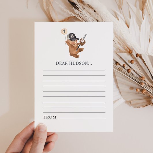 1st Birthday Baseball Beer - Time Capsule Kaart