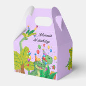 1st Birthday Dinosaur Minimal baby boy Bedankdoosjes (Achterkant)