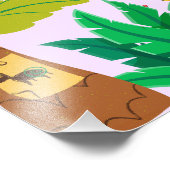 1st Birthday Dinosaur Minimal baby welcome sign Foto Afdruk (Hoek)