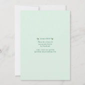 1st Birthday St. Patrick's Day Invitation Card Kaart (Achterkant)