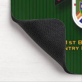 1st Bn, 75e infanterie - Rangers flash & scroll Muismat (Hoek)