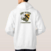 1st Cav Vet - UH60 Blackhawk Hoodie (Achterkant)