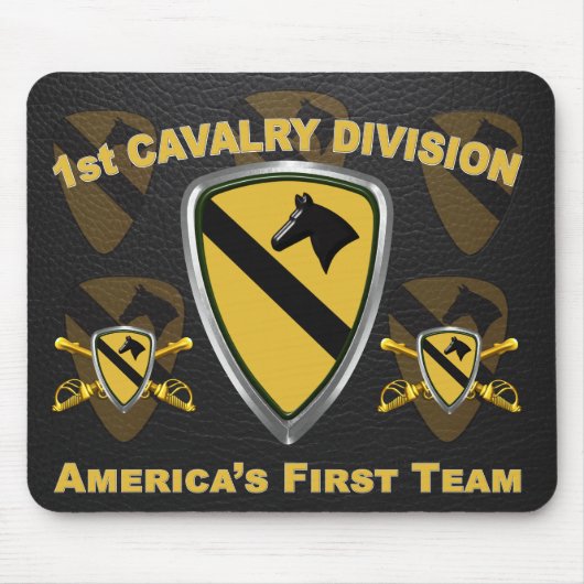 1st Cavalry Division Gift Muismat (Voorkant)
