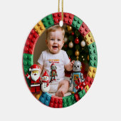 1st Christmas 2 sided, Bright Beginnings Keramisch Ornament (Rechts)