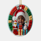 1st Christmas 2 sided Festive Builder Keramisch Ornament (Rechts)