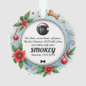 1st Christmas 2-sided Pawfect Beginnings Ornament (achterkant)